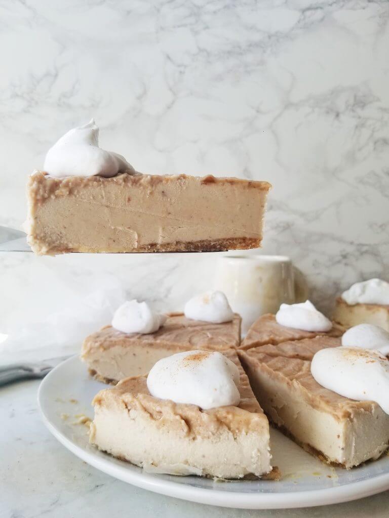 vegan dulce de leche cheesecake