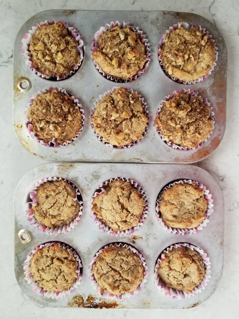 banana almond pulp muffins