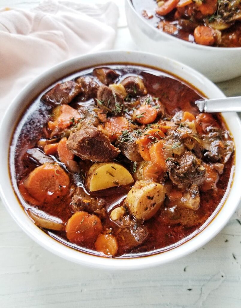 healthy instant pot beef and vegetable stew