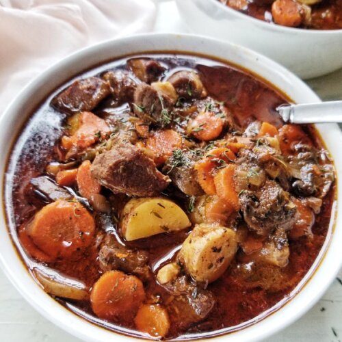 Instant Pot Aged Beef and Vegetable stew