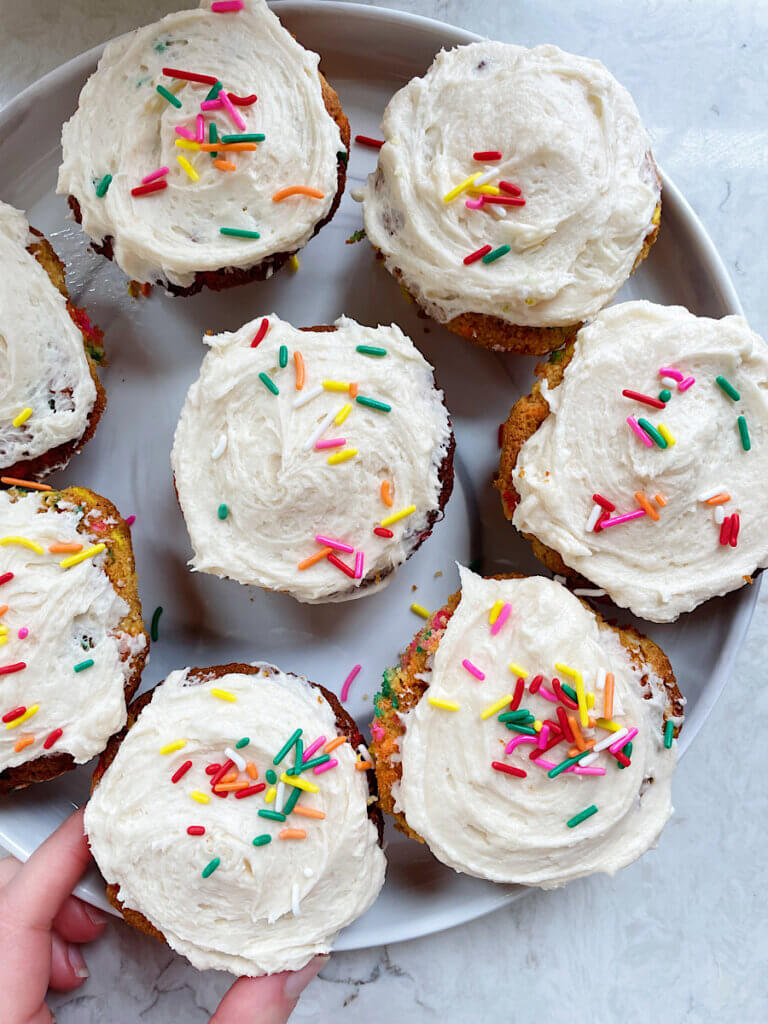 almond flour funfetti cupcakes