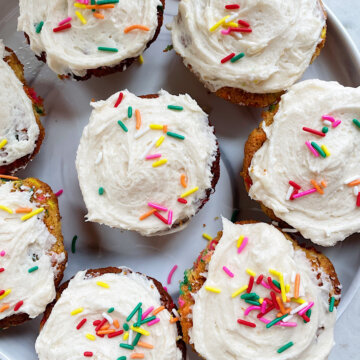 Almond flour funfetti cupcakes