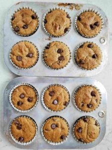 almond flour pumpkin chocolate chip muffins