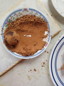 almond pulp brownie bites
