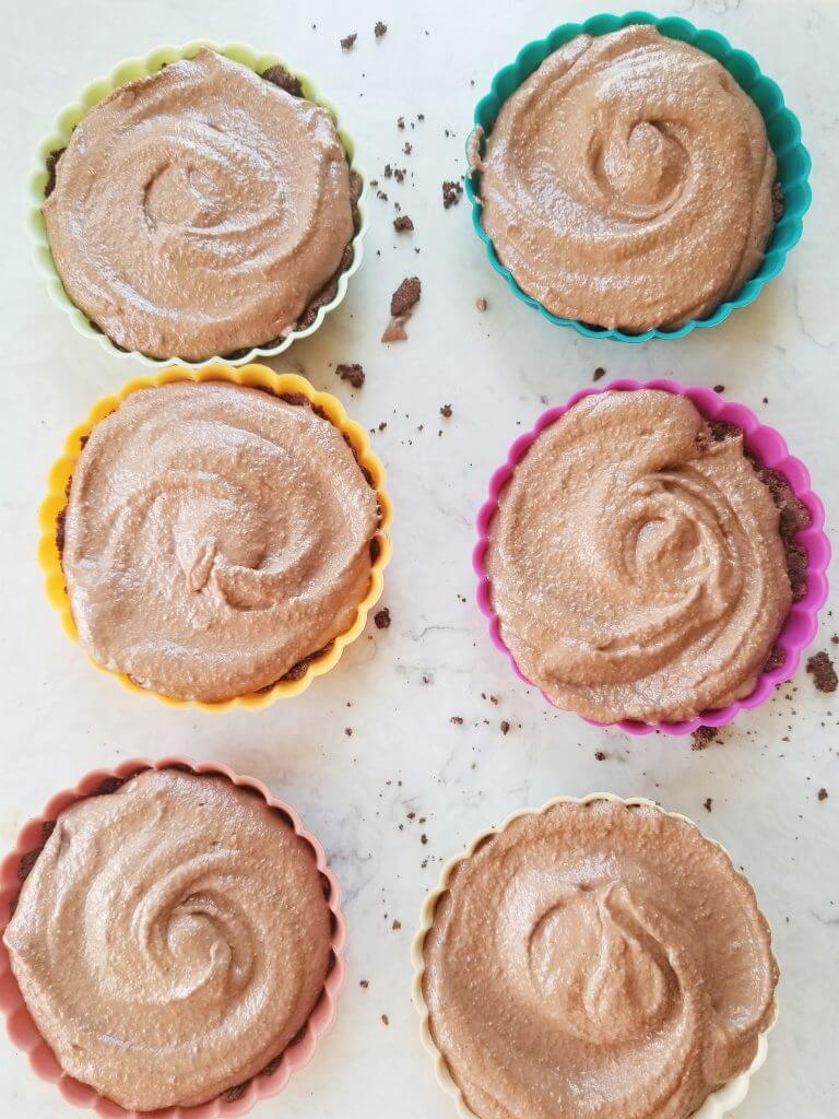 almond pulp chocolate tarts