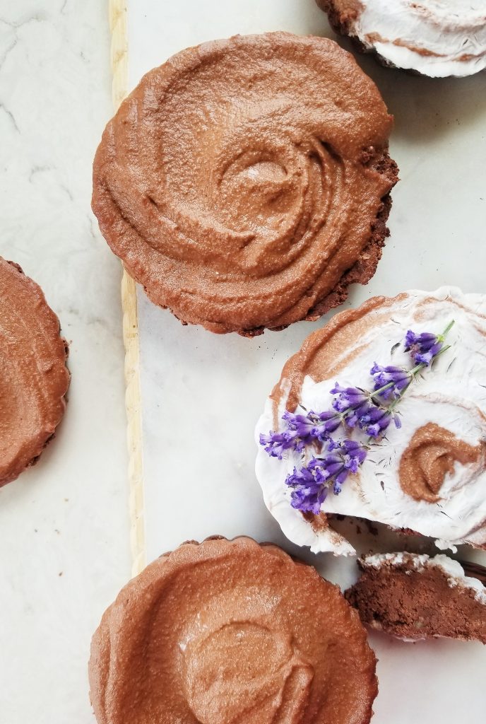almond pulp chocolate tarts