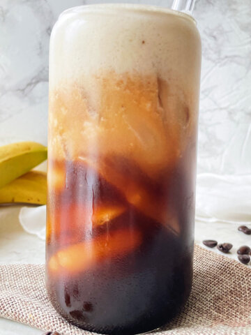 banana coffee latte recipe