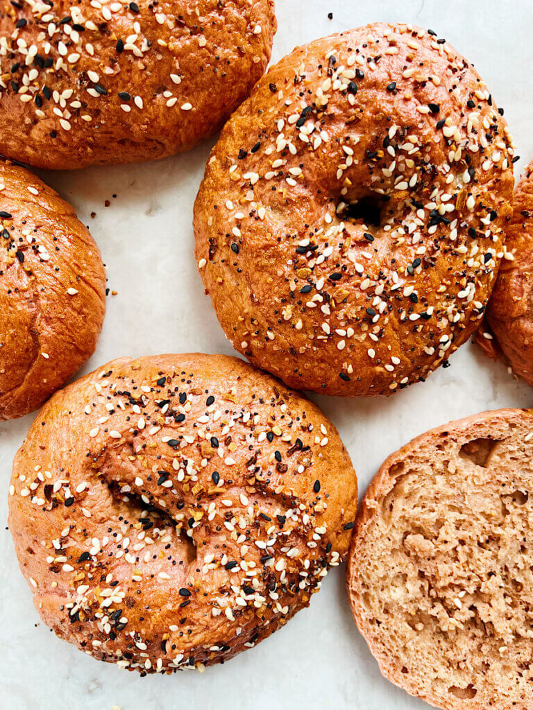 beet bagels
