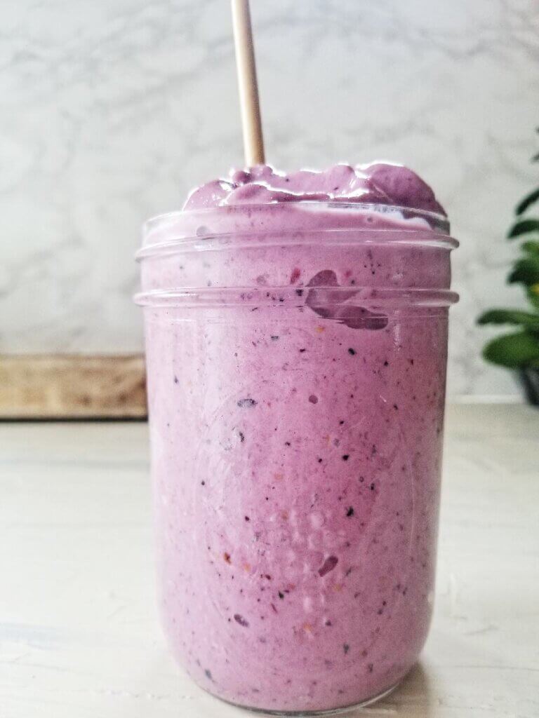 triple berry cauliflower smoothie