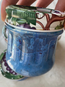 chia seed pudding with blue spirulina recipe
