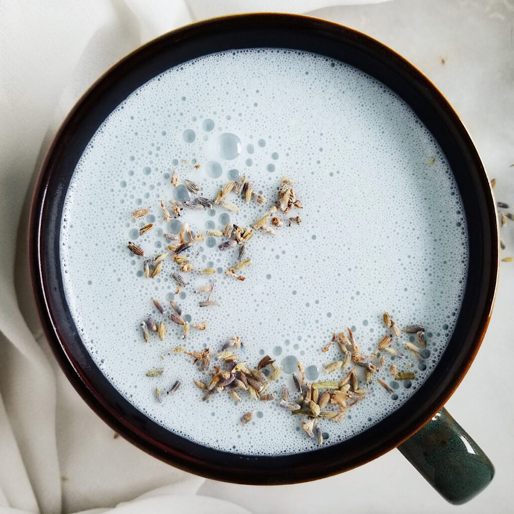 Blue Spirulina Latte Recipe