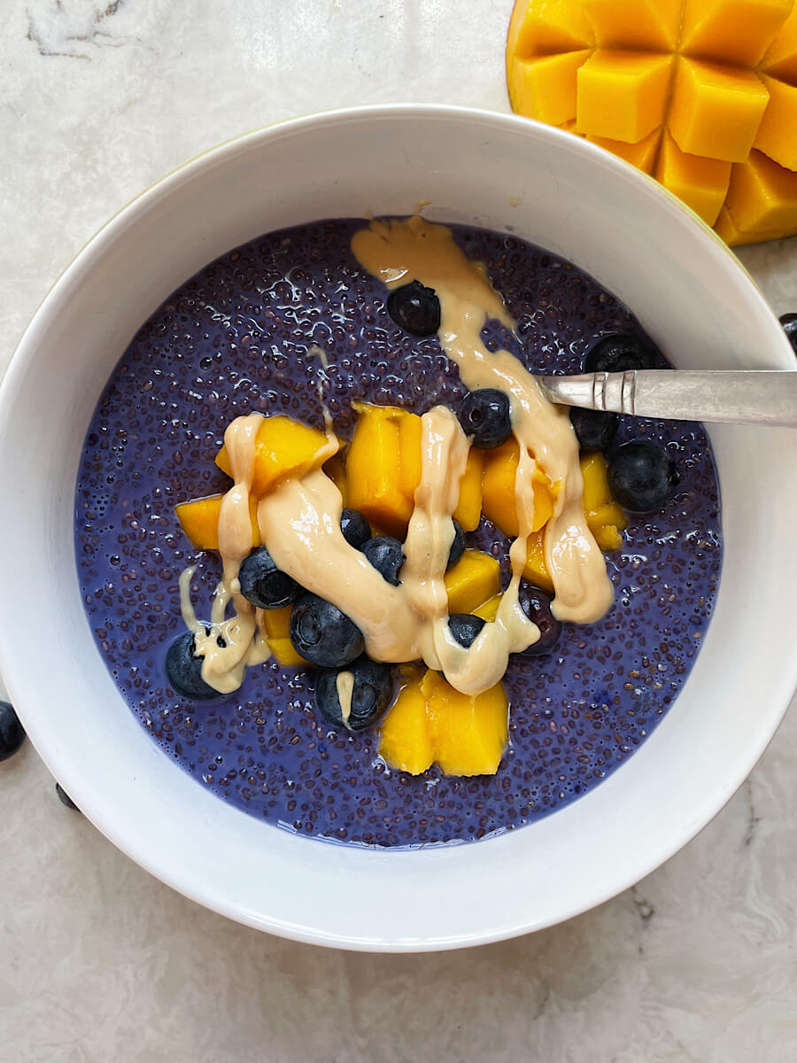 topping ideas of fresh fruit and cashew butter