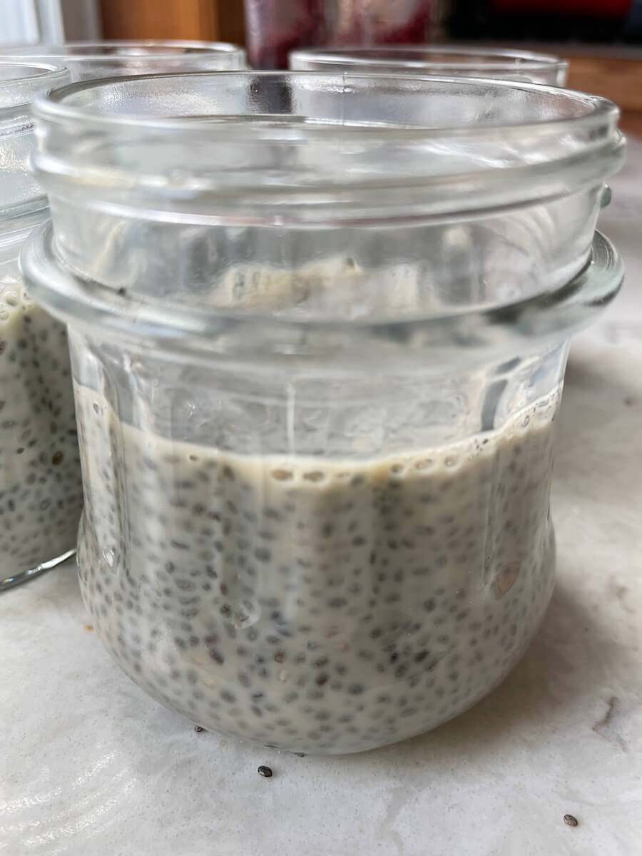 vanilla honey chia seed pudding