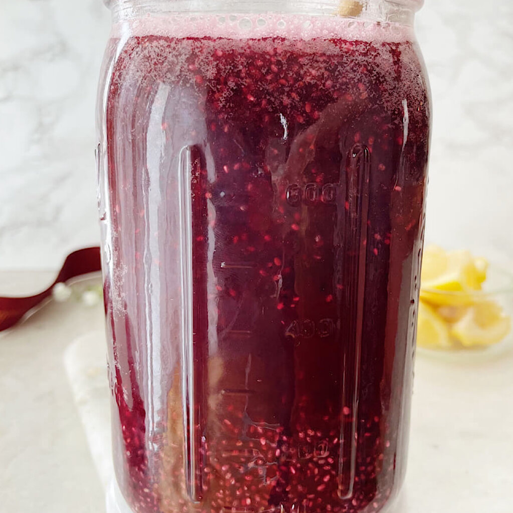 Blueberry chia water recipe