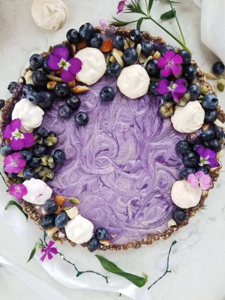 healthy blueberry tart