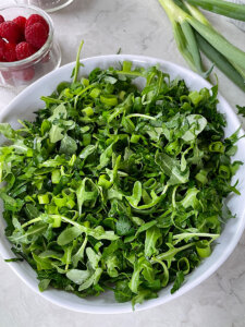 breakfast salad with arugula