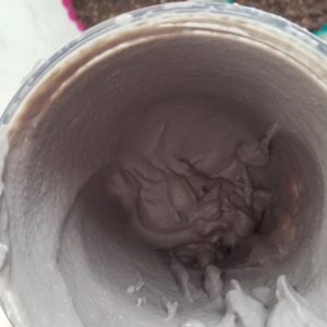 the butterfly pea tarts mixture in a blender cup