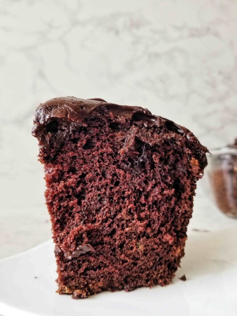 healthy chocolate zucchini cake recipe with avocado frosting
