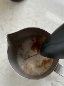 homemade cinnamon caramel cream cold foam