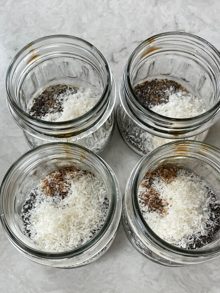 healthy chia seed pudding recipe with coconut