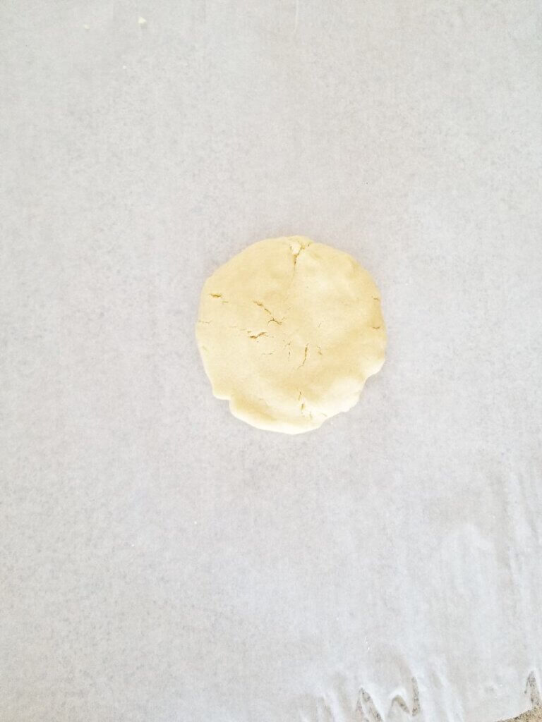 Coconut Flour Christmas Cutout cookie dough