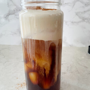 vegan brown sugar cookie cold foam cold brew
