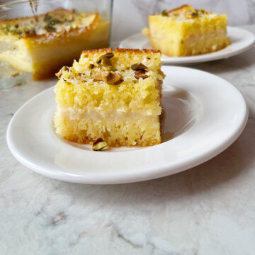 cream filled basbousa recipe