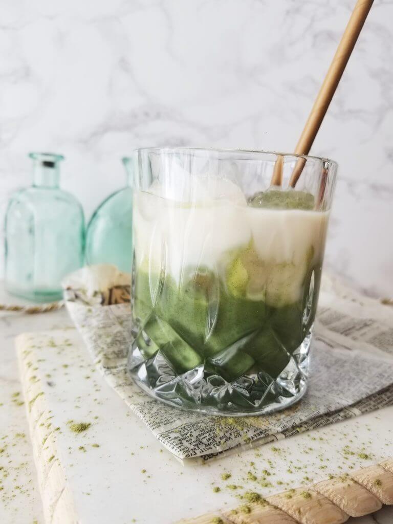 how to make a layered matcha with espresso