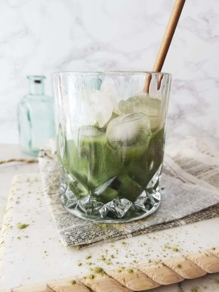 how to make a layered matcha with espresso