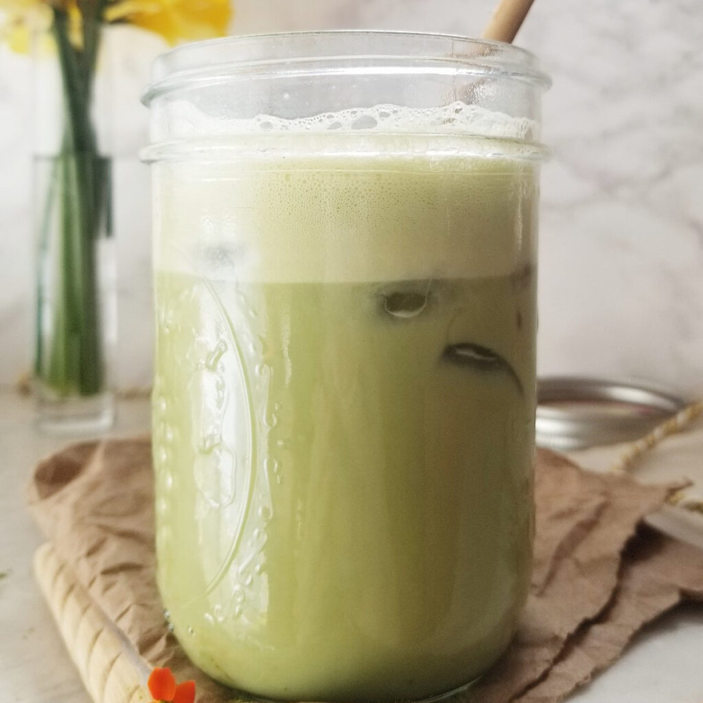 Dunkin iced matcha latte recipe photo