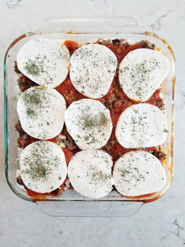 eggplant lasagna with ground chicken
