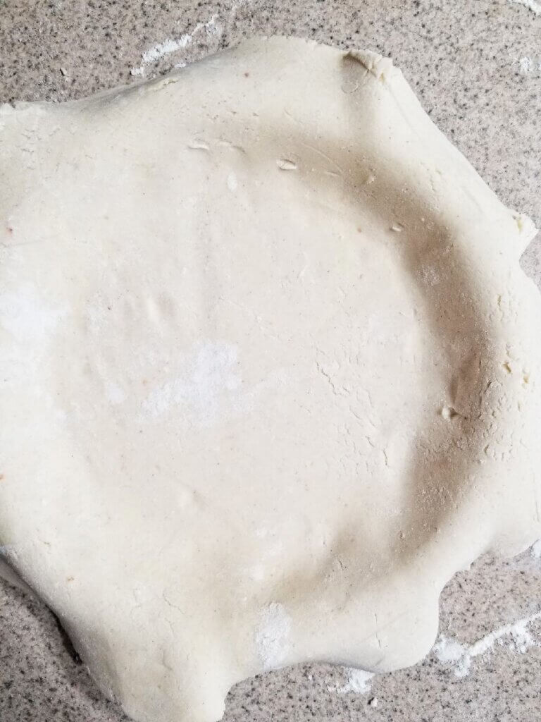Gluten Free Pie Crust in a pie dish