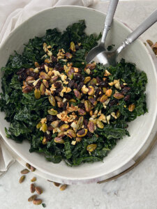 Gut healthy kale salad recipe