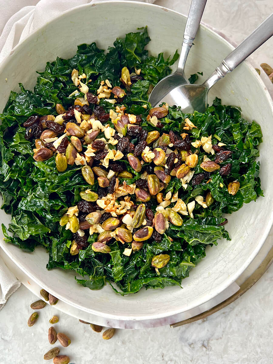 Gut healthy kale salad recipe