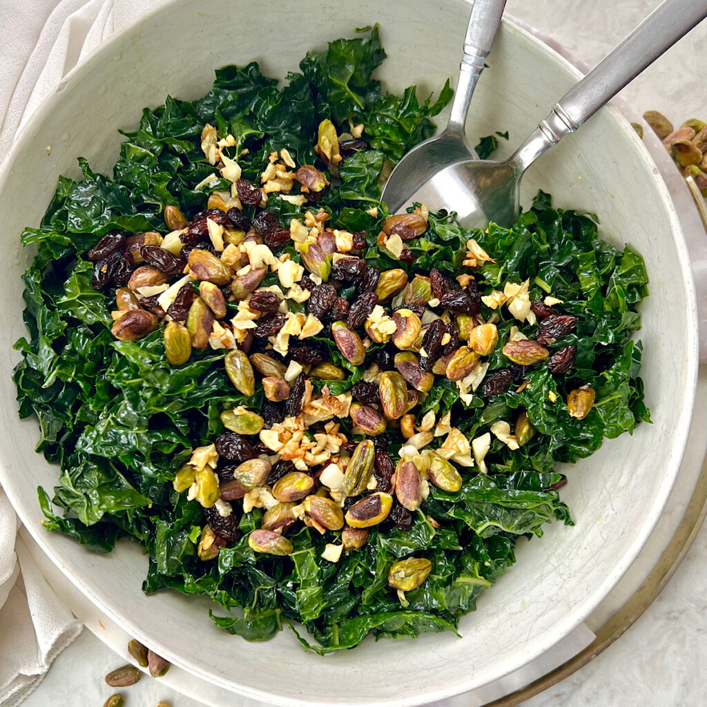 Gut healthy kale salad recipe
