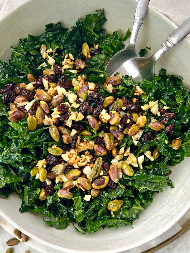 Gut healthy kale salad recipe