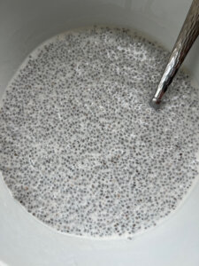thick chia seed pudding
