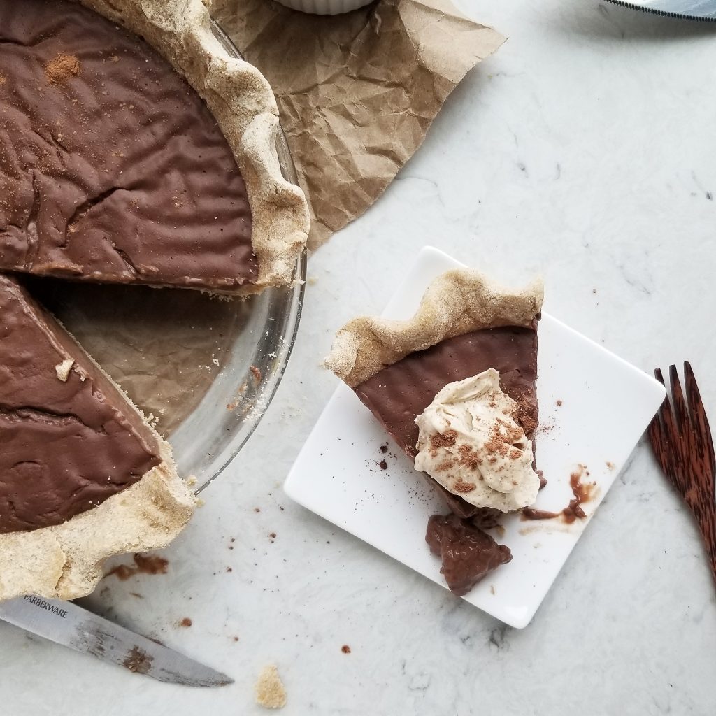 healthy chocolate pudding pie