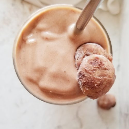 healthy chocolate cookie dough blizzard