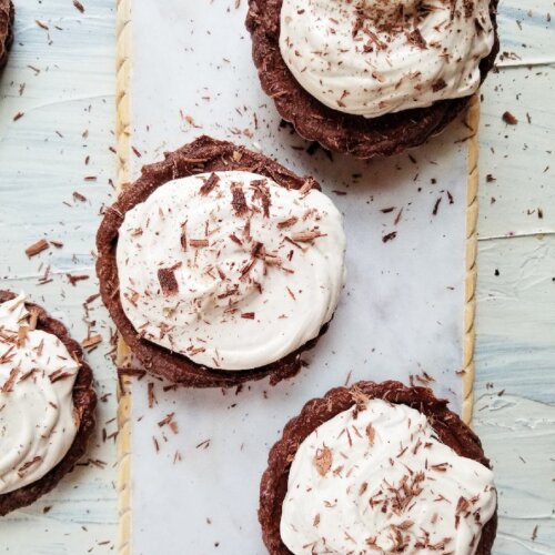 healthy chocolate fudge tarts