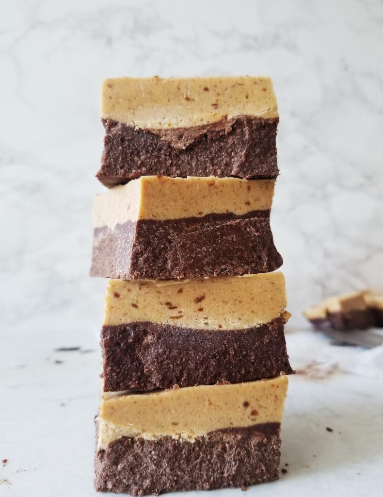 healthy chocolate peanut butter freezer fudge