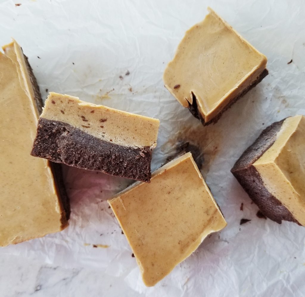 healthy chocolate peanut butter freezer fudge