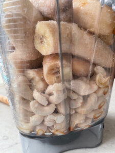 Healthy cookie dough ice cream ingredients