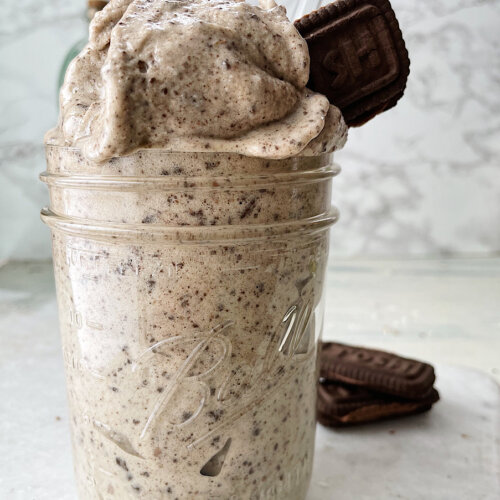 healthy cookies and cream milkshake