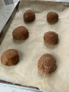 Healthy Molasses Cookies before baking