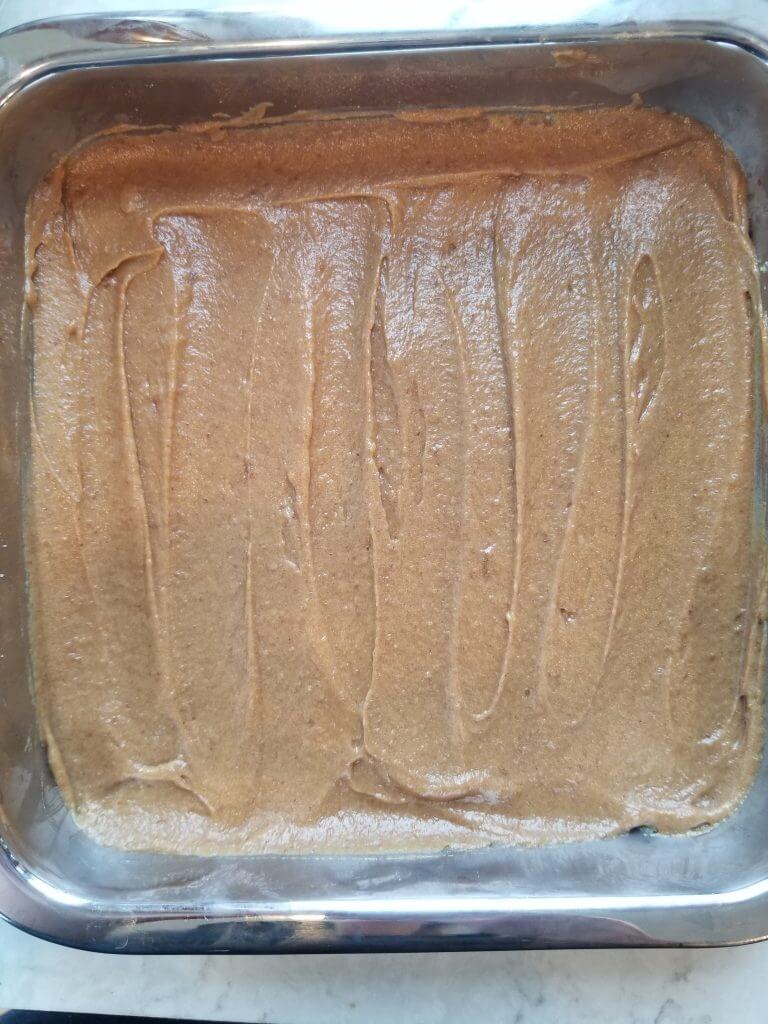 Twix date caramel spread on top of the healthy cookie base