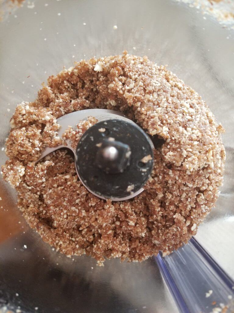 fine texture of crust in the food processor