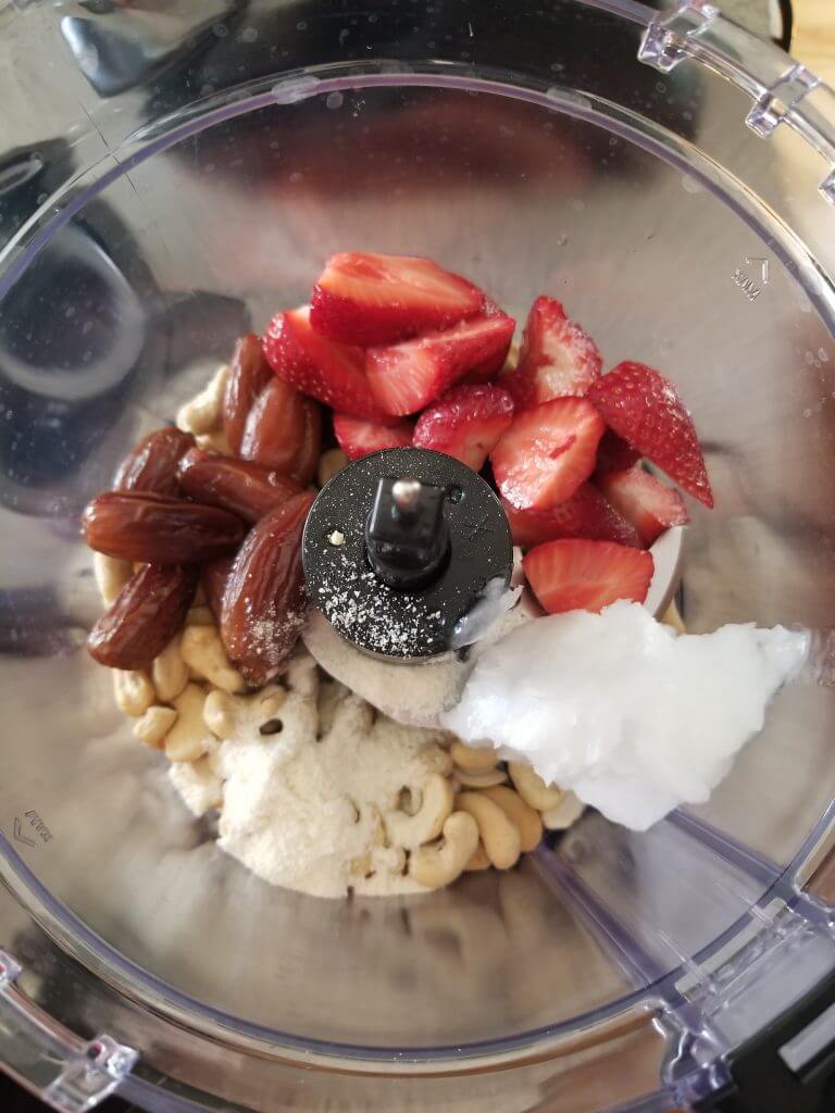 all ingredients in the food processor