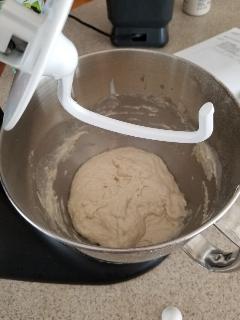 hook attachment on the standing mixer