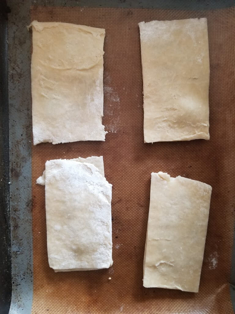 poptarts on a baking sheet with the top added on